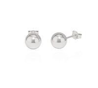 NKlaus Paar 8mm Kugel Ohrstecker 925 Sterling Silber Kugelstecker Silberohrringe 5309