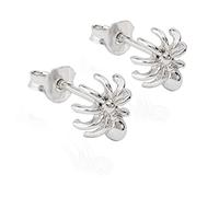 NKlaus Paar kleine Ohrstecker Spinne 925 Silber anlaufgeschützt 9x8mm Motiv Ohrringe 9899