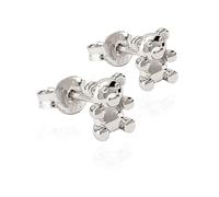 NKlaus Paar kleine Ohrstecker Teddy 925 Silber anlaufgeschützt poliert 7x6mm Ohrringe