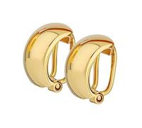 NKlaus Paar Ohrclips Fake Männer Ohrringen ohne Ohrloch 333 8 Karat Gold gelbgold Damen 9088