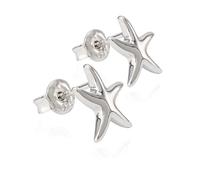 NKlaus Paar Ohrstecker Seestern 925 Silber 10,3mm glänzende anlaufgeschützte Ohrringe 9895