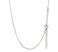 NKlaus Schlangenkette 925 Silber, längenverstellbar 40+5cm x 0,8mm, 1 Stück