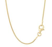 NKlaus Schlangenkette für Damen 925 Silber; Vergoldet, 0,9mm, 1 Stück