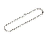 NKlaus Silber Armband Herren 925 - Panzerkette - 19 cm - Sterling Armbandkette oval geschliffen - Männer Armkette Echt Sterlingsilber - 2,8mm breit 12620