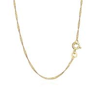 NKlaus Singapur Kette 333er Gold Kette gedreht 3725, 45 cm lang, 1,1 gr. 1,2 mm Breit