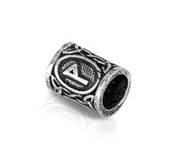 NKlaus WUNJO - 925 Sterling Silber Futhark Bartperle Germanisch Keltisch Wikinger 3570