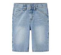 Shorts NAME IT "NKMRYAN BERMUDA 3800-IM NOOS", Jungen, Gr. 116, N-Gr, light blau denim (blank), Web, Obermaterial: 100% Baumwolle, unifarben, casual, relaxed fit knielang, Hosen (97623226-116) light b