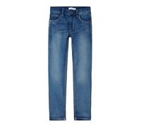 Slim-fit-Jeans NAME IT "NKMTHEO XSLIM SWE JEANS 3113-TH NOOS" Gr. 98, N-Gr, blau (denim blue) Jungen Jeans (96993156-98) denim blue