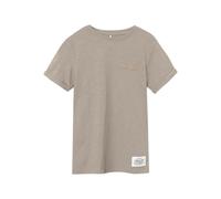 Kurzarmshirt NAME IT "NKMVINCENT SS TOP F NOOS", Jungen, Gr. 146 (152), pure cashmere, Jersey, Obermaterial: 100% Baumwolle, unifarben, regular fit normal, Rundhals, Shirts, Baumwolle, Brusttasche (15
