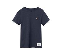 Kurzarmshirt NAME IT "NKMVINCENT SS TOP F NOOS", Jungen, Gr. 158 (164), schwarz sapphire, Jersey, Obermaterial: 100% Baumwolle, unifarben, regular fit normal, Rundhals, Shirts, Baumwolle, Brusttasche