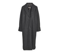 Langmantel NOISY MAY "NMCADDY L/S LONG COAT FWD NOOS" Gr. M, grau (dark grey melange) Damen Mäntel (74334532-M) dark grey melange