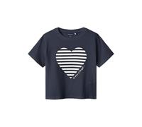 name it T-Shirt Nmffesko Navy Blazer - Mädchen - Gr. 98