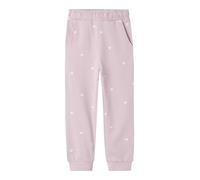 Sweatpants NAME IT "NMFVALBA SWE PANT UNB NOOS", Mädchen, Gr. 92, N-Gr, rosa (corsage), Sweatware, Obermaterial: 100% Baumwolle, bedruckt, normal knöchellang, Hosen (27042908-92) corsage