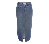 Noisy May - Kath Slit Midi Medium Blue Denim - Rock - Blau - XS - 99% Baumwolle, 1% Elastan Blau XS