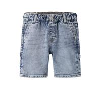 Jeansshorts NAME IT "NMMBEN LOOSE DNM BERMUDA 8620-BC NOOS", Mädchen, Gr. 110, N-Gr, light blau denim, Denim/Jeans, Obermaterial: 99% Baumwolle, 1% Elasthan, unifarben, knielang, Jeans Jeansshorts, Ba
