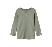 Name It Langarmshirt NMMKAB LS TOP NOOS Jungen Gr. 92 Grau (shadow) Feinripp Rundhals