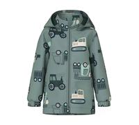 Outdoorjacke NAME IT "NMMMAX JACKET LI AOP NOOS", Jungen, Gr. 122, chinois grün, Web, Obermaterial: 100% Polyester, bedruckt, normal, elastischer Bund, Jacken Outdoorjacke, reflektierende Details, was