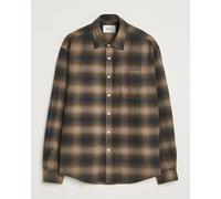 NN07 Deon Flannel Checked Shirt Black/Green Mehrfarbig,Schwarz,Grün L