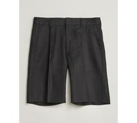 NN07 Kay Relaxed Fit Linen Drawstring Shorts Black Schwarz W32