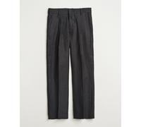 NN07 Kay Relaxed Fit Linen Trousers Black Schwarz W31L32