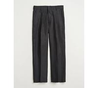 NN07 Kay Relaxed Fit Linen Trousers Black Schwarz W32L32