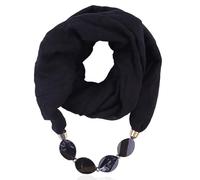 NNGOTD Damen einfarbiger Loop Schal mit Strass Perlen Unifarben Tuch leichter Schlauchschal Rundschal Schal Tuch Damen-schal Halstücher uni unifarben Loopschal einfarbig Halstuch Damenschal