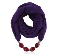 NNGOTD Damen einfarbiger Loop Schal mit Strass Perlen Unifarben Tuch leichter Schlauchschal Rundschal Schal Tuch Damen-schal Halstücher uni unifarben Loopschal einfarbig Halstuch Damenschal