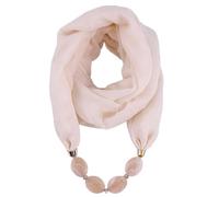 NNGOTD Damen einfarbiger Loop Schal mit Strass Perlen Unifarben Tuch leichter Schlauchschal Rundschal Schal Tuch Damen-schal Halstücher uni unifarben Loopschal einfarbig Halstuch Damenschal