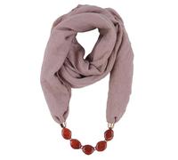 NNGOTD Damen einfarbiger Loop Schal mit Strass Perlen Unifarben Tuch leichter Schlauchschal Rundschal Schal Tuch Damen-schal Halstücher uni unifarben Loopschal einfarbig Halstuch Damenschal