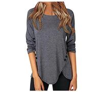 NNGOTD Damen Langarmshirts für Damen Damen-Pullover, weinrot Damenpullover Langarm elegant Kapuzenpullover Plus Size Metallica Tshirt Langarmshirt Damen rot Damen Tshirt Kurzarm XL