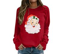 NNGOTD Damen Pullover kaufen rotes Sweatshirt Damen Pullover Hoodie Damen Kurze Jacke Damen grün Mantel Wolle Damen schwarz Damen Langarmshirt Baumwolle Set weihnachtsmotiven Longshirt