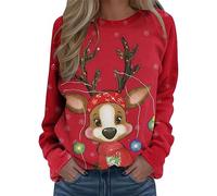 NNGOTD Damen Pullover mit Kragen Sweatshirt jacken Damen Sport Katzen Hoodie Damen kuschelige Jacke Damen Mantel Teddy Damen lang Langarmshirt weiß Damen Oversize Weihnachtsshirt Streifenbluse