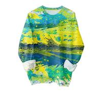 NNGOTD Damen Pullover Wolle Sweatshirt Damen mit Kapuze XXL Hoodie 3XL Damen Blouson Jacke Damen Bomberjacke Damen Mantel Winter Wolle Damen Langarmshirt grün Weihnachtshemd Blusenshirt