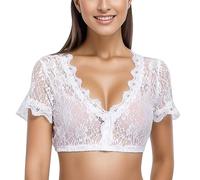 NNGOTD Dirndl mädchen 164 Damen Dirndl Trachtenkleid Kurz Set 3tlg. für Oktoberfest Dirndl Kleid,Dirndlschürze,Dirndlbluse Gr.34 bis 48 Halloween+kostüm+Damen