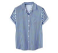 NNGOTD Hawaii Hemden Herren Stretch Kurzen Ärmeln Kurzarmhemden Bügelfreie Weisses Hemd Männer Einfarbig Themenparty Strandhemden Stehkragen Sommerhemd Herren Muster Tshirt Hemden