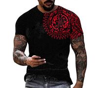 NNGOTD Hawaiihemd Herren Slim Fit Hawaiihemd Herren Kurzarm Sommerhemd Hawaii Print Leinenhemd Funky Look für Karneval Party Tshirt Herren V Ausschnitt Neon Tshirt Herren 90er