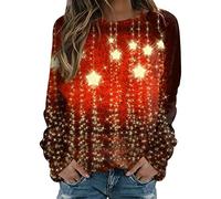 NNGOTD Kragen Pullover Damen College Sweatshirt Damen Hoodie tie dye Damen Flannel Jacke Damen Winter Weste Softshell Damen 44 Basic Langarmshirt Damen weiß weihnacht Basic Tops