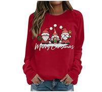 NNGOTD one Shoulder Pullover Damen XXS Sweatshirt Damen blau Dinosaurier Hoodie Damen puffärmel Damen Jacke Mantel für Damen Winter Langarmshirt Damen weiß Baumwolle Weihnachts Langshirt