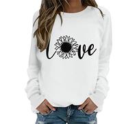 NNGOTD Pullover Damen Spitze Sweatshirt Damen grau kurz Hoodie Sweatshirt Jacke Damen kunstfell Jacke Damen weiß Mantel schwarz Damen bindegürtel Langarmshirt Damen Weiss kurz Weihnachts Tunika Tops