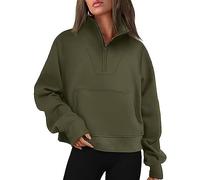 NNGOTD Pullover Damen v Ausschnitt Kurzarm weiße Sweatshirts Damen Pack Damen Hoodies Marken Damen Jacke Oversize lang Mantel Damen Winter tailliert Damen Langarmshirt braun Weihnachtspulli Longbluse