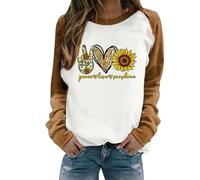 NNGOTD Pullover gelb Damen 54 Sweatshirt Damen grau lang Hoodie Decke Damen Jacke Fell Damen Mantel grün Damen lang Langarmshirt Damen gestreift gelb Weihnachtsoutfit Damenoberteile