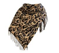 NNGOTD Schal Damen Leopard, weiche flauschige Deckenschal mit Leo Muster, dreieckstuch Winter Halstuch für Frauen Mädchen, Lang Kuschelig Damenschal