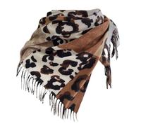 NNGOTD Schal Damen Leopard, weiche flauschige Deckenschal mit Leo Muster, dreieckstuch Winter Halstuch für Frauen Mädchen, Lang Kuschelig Damenschal