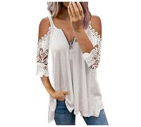 NNGOTD t Shirt Pullover lang Damen Winter Hoodys Frauen Bluse mit dreiviertelarm Tshirt Damen blau Tshirt Damen schwarz zeramelly hoddys Frau Blazer dunkelblau Damen XL XL