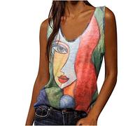 NNGOTD Teenager Crop Tops Damen Oberteile Rundhalsausschnitt Tshirt Federdruck Langarm Tunika Shirt Große Größen Langarmshirts Casual Lose Lässige Blusen Oversize Oberteile Henley Pullover M