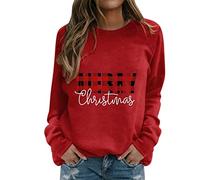 NNGOTD The Vampire Diaries Pullover Damen Damen Sweatshirt Langarm ohne Kapuze Damen Hoodie lila Damen Karierte Jacke Boho Weste Damen Damen Langarmshirt weiß Set weihnachtsmotiven Flanellhemd