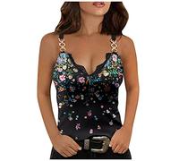 NNGOTD Tops Damen Set lang T-Shirt Damen Sommer Kurzarm V-Ausschnitt Tunika Gradient Lässiges Drucken Blusen Sommer Große Größen Oberteile Lässiges Basic Tops 2022 Mode Blusen L