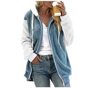 NNGOTD v Pullover Damen grau Sweatshirt weiß Damen Oversize Hoodie Decke Damen Baumwolle Jacke Damen 42 Damen Mantel Wolle beige Sport Langarmshirt Damen Weihnachtsshirt Damenblusen