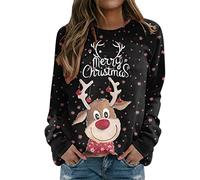 NNGOTD Weihnachtspullover Mann Damen Sommer Casual Bluse Elegant Oberteile Schulterfrei 3/4 Trompetenärmel Swiss Dot Spitze Tunika Tshirt Top