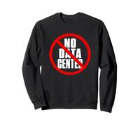 No Data Center - Simple Minimal Text Black with Red Sweatshirt
